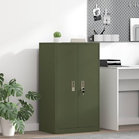 vidaXL Förvaringsskåp Olivgrön 60 x 40 x 105 cm Kallvalsat Stål