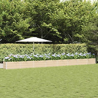 vidaXL Planteringskärl Elfenben 480 x 50 x 45 cm Galvaniserat Stål