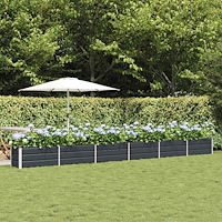 vidaXL Planteringskärl Antracit 480 x 50 x 45 cm Galvaniserat Stål