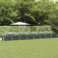 vidaXL Planteringskärl Antracit 480 x 50 x 45 cm Galvaniserat Stål