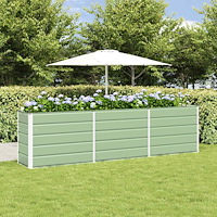 vidaXL Planteringskärl Pastellgrön 480 x 50 x 45 cm Galvaniserat Stål