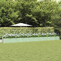 vidaXL Planteringskärl Pastellgrön 480 x 50 x 45 cm Galvaniserat Stål