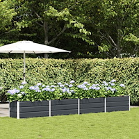 vidaXL Planteringskärl Antracit 480 x 50 x 45 cm Galvaniserat Stål