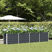 vidaXL Planteringskärl Antracit 480 x 50 x 45 cm Galvaniserat Stål
