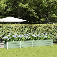 vidaXL Planteringskärl Pastellgrön 480 x 50 x 45 cm Galvaniserat Stål