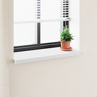 vidaXL Fönsterbräda Vit 80 x 35 x 4,5 cm PVC