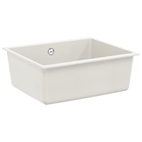 vidaXL Diskho Vit 530 x 460 mm 80% Kvarts och 20% Resin