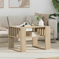 vidaXL Kaffeebord Sonoma-ek 66 x 49,5 x 45 cm Konstruerat trä