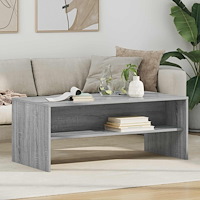 vidaXL Kaffeebord Grå Sonoma 100 x 50 x 40 cm Konstruerat trä