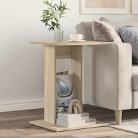 vidaXL Sidobord Sonoma-ek 45 x 40 x 62,5 cm Konstruerat trä