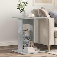 vidaXL Sidobord Betonggrå 45 x 40 x 62,5 cm Konstruerat trä