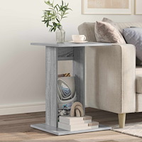 vidaXL Sidobord Grå Sonoma 45 x 40 x 62,5 cm Konstruerat trä