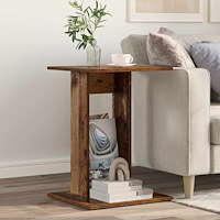 vidaXL Sidobord Gammalt trä 45 x 40 x 62,5 cm Konstruerat trä