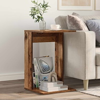 vidaXL Sidobord Gammalt trä 40 x 38 x 62,5 cm Konstruerat trä