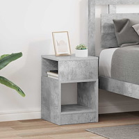 vidaXL Sidobord 2 pcs Betonggrå 30,5 x 30 x 45 cm Konstruerat trä