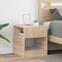 vidaXL Sidobord 2 pcs Sonoma-ek 40,5 x 40 x 45 cm Konstruerat trä