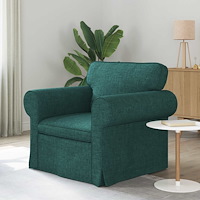 vidaXL Soffa 60cm Mörkgrön Metall