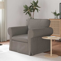 vidaXL Soffa 60cm Taupe Metall