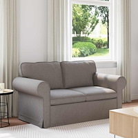 vidaXL Soffa 120cm Taupe Metall