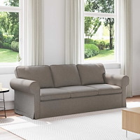 vidaXL Soffa 180cm Taupe Metall