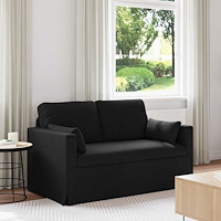 vidaXL Soffa 120cm Svart Metall