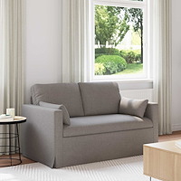 vidaXL Soffa 120cm Taupe Metall