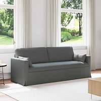 vidaXL Soffa 180cm Mörkgrå Metall