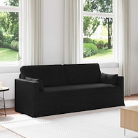 vidaXL Soffa 180cm Svart Metall