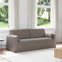 vidaXL Soffa 180cm Taupe Metall