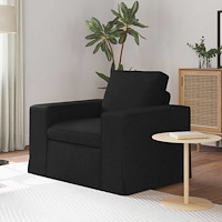 vidaXL Soffa 60cm Svart Metall