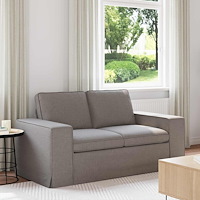 vidaXL Soffa Taupe 162 x 80 x 82 cm Metall