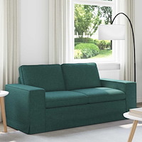 vidaXL Soffa Mörkgrön 182 x 80 x 82 cm Metall