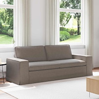 vidaXL Soffa 180cm Taupe Metall