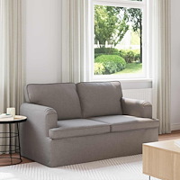vidaXL Soffa Taupe 142 x 80 x 85 cm Metall