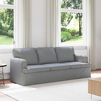 vidaXL Soffa 180cm Ljusgrå Metall