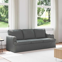 vidaXL Soffa Mörkgrå 142 x 80 x 85 cm Metall
