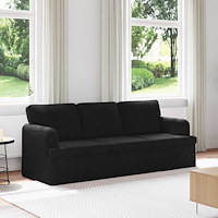 vidaXL Soffa 180cm Svart Metall