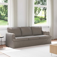 vidaXL Soffa Taupe 142 x 80 x 85 cm Metall
