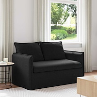 vidaXL Soffa 120cm Svart Metall