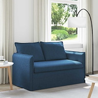 vidaXL Soffa 120cm Blå Metall