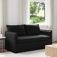 vidaXL Soffa 140cm Svart Metall