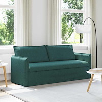 vidaXL Soffa Mörkgrön 195 x 82 x 85 cm Metall