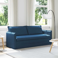 vidaXL Soffa Blå 195 x 82 x 85 cm Metall