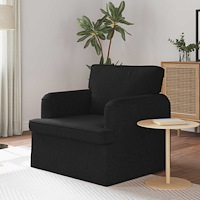 vidaXL Soffa 60cm Svart Metall
