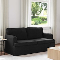 vidaXL Soffa 140cm Svart Metall