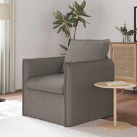 vidaXL Soffa 60cm Taupe Metall