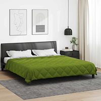 vidaXL Full Års-Duvet Grön 220 x 200 cm Mikrofiber