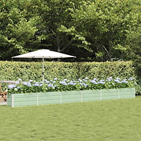 vidaXL Planteringskärl Pastellgrön 480 x 50 x 45 cm Galvaniserat Stål