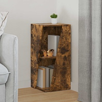 vidaXL Sidobrett Rökt ek 33 x 32 x 70,5 cm Konstruerat trä