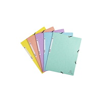 EXACOMPTA Elastisk mapp Exacompta Aquarel, blandade färger, förpacknin...